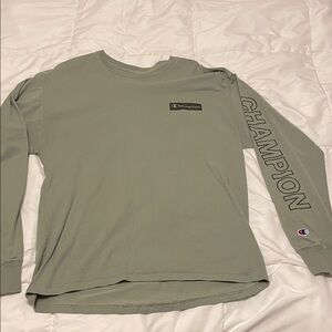 Champion Olive Long Sleeve Tee